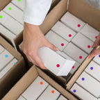 1/4" Permanent Round Color-Code Dot Variety Kit (Standard): 7,000/Kit