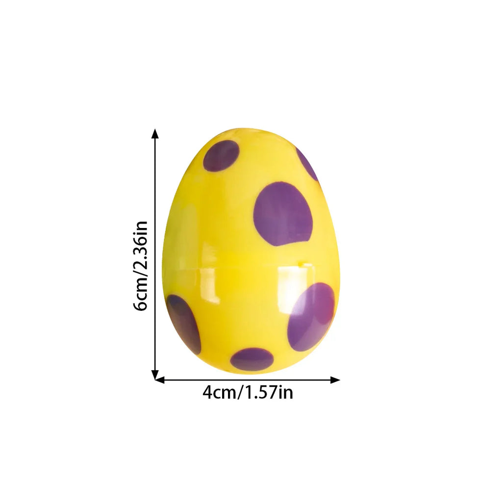 12/24pcs Easter Fillable Opening Egg Plastic Easter Eggs Decoration For Home Kids Happy Easter Favor Candy Gift Packaging boxes