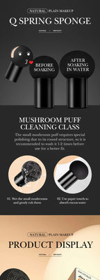 Air Cushion CC Cream Mushroom Head Foundation Moisturizing Long Lasting Face Comestics Natural Brighten Face Base Tone Make Up