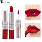 1PC Pink Lipstick Sexy Lip Gloss 2 In 1 Lip Tint Waterproof Long -Lasting Moisture Red Lip Matte Lipstick Make-Up For Women