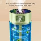 1100ml Household Mute Humidifier Bedroom Large Capacity Aromatherapy Air Diffuser with 7Colours Ambient Light Air Humidification