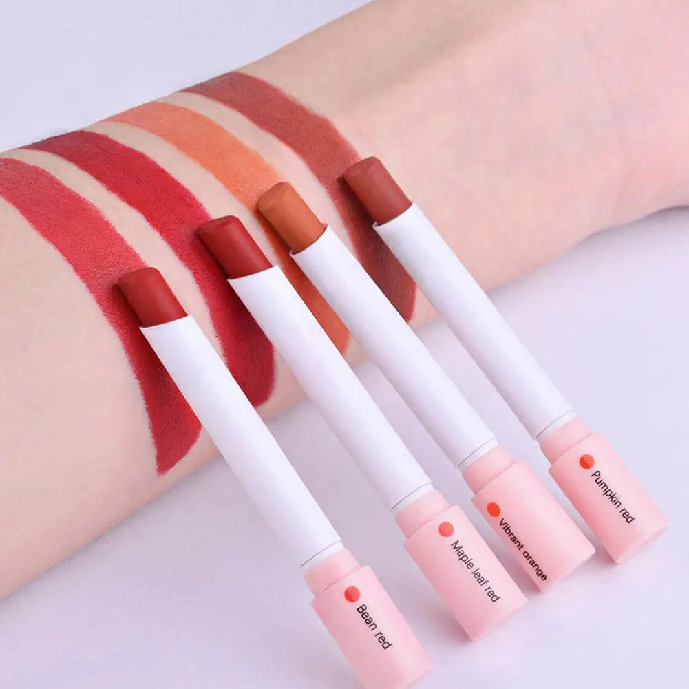 4 Colors Lana Del Rey Lipstick 4 Colors Matte Glossy 24 Lipstick Lasting Stain Women Lip Long Hour Set Tint Tube M4F9