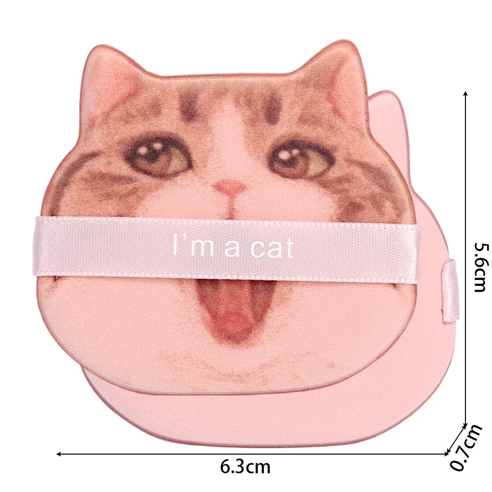 1-4pcs Cat Air Cushion Powder Puff Double-sided Wet Dry Use Concealer Foundation Sponge Cushions Women Beauty Makeup Puffs Tools