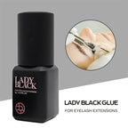 5 Bottles Lady Black Lash Glue Korea Dry Fastest Strongest False Eyelash Extensions Glue 5ml Makeup Tools Professional Adhesive
