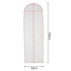 1/2/5Pcs 180cm Wedding Dress Dust Cover Hanging Bridal Garment Dress Clothes Suit Coat Home Storage Bag For Clothes