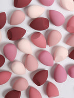 30 Beauty Eggs (Makeup Sponges) Foundation Make-Up Mixed Beauty Sponge, Liquid, Cream and Powder Without Blemish, Multi-Color C