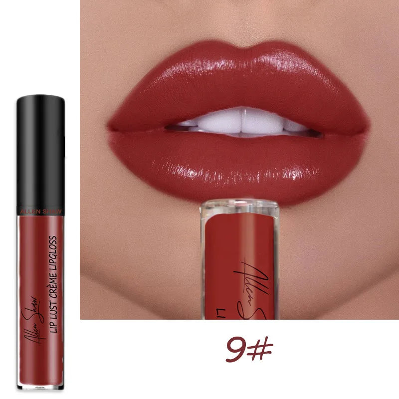 12 Colors Sexy Women Lipstick Waterproof Long Lasting Moist Lip Gloss Vivid Colorful Lipgloss Women Makeup maquiagem