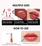 4 Colors Lip Balm Flower Essence Extra Moisturizing Natural Lasting Lip Plumper Non Sticky Lip Gloss Makeup Lip Care Cosmetics