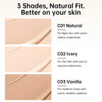 Catkin Phoenix Cushion Foundation Full Coverage, Sheer Satin Finish, Refill Included, Light Beige