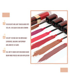 CHARMACY 8 Colors Lip Gloss Lasting Waterproof Velvet Moisturizing Liquid Lipstick Professional Non-stick Cup Lip Glaze Makeup