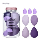 7PCS Canned Cosmetic Sponge Set Dry And Wet Liquid Foundation Powder Puff Professional Cosmetic Tools Make-up Artist