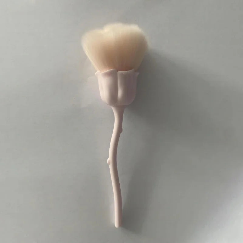 1pc Powder Brush Rose Head Makeup Brush Pink Single Powder Brush Foundation Make Up Brush Soft Hair Nail Blush