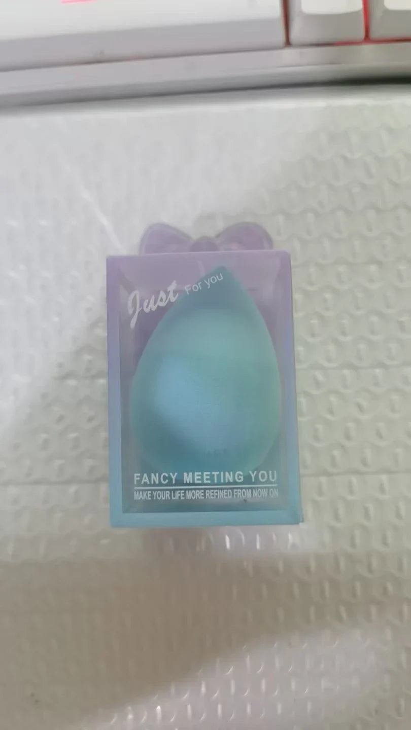 1pcs cosmetic powder puff soft and smooth women's makeup foundation sponge beauty makeup tool accessories drop-shaped
