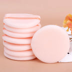 100PCS Round Shape Velvet Loose Powder Puff Plush Soft Washable Foundation Sponge Cosmetics Puff Professional Beauty Makeup Tool