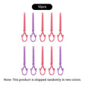 10Pcs Nail Clip Set Oil Polish Spill Proof Mixed Color Nail Art Coloring Protection Clips Manicure Tools To Prevent Leakage Off