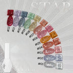 1-12pcs SHAKA Summer Autumn Huayu Xingchen Orange Green Red Gel Nail Polish 2025 New Halloween Versatile Nail Gel