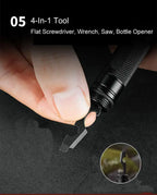 10-IN-1 Multi Function Portable Self Defense Pen Outdoor Survival Tool Fishing Whistle/Compass/Wrench/Screwdriver/Window Breaker