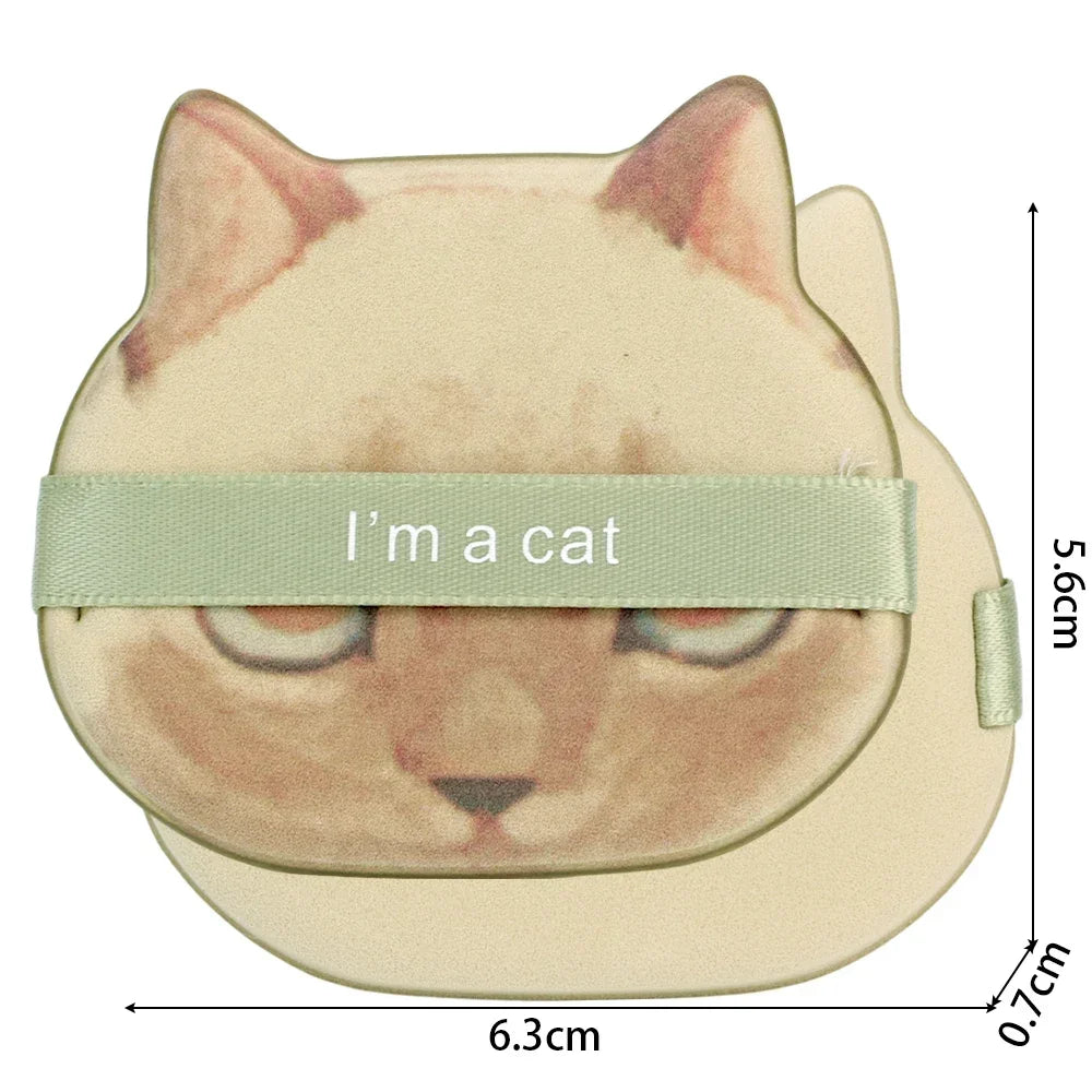 1-4pcs Cat Air Cushion Powder Puff Double-sided Wet Dry Use Concealer Foundation Sponge Cushions Women Beauty Makeup Puffs Tools