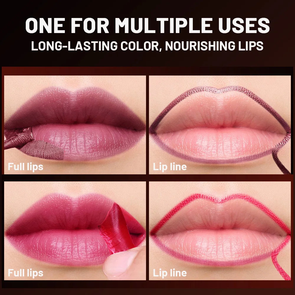 5Color Liquid Peel-off Lip Gloss Waterproof Long-lasting Matte Lipstick Non-stick Cup Makeup Moisturizing Lip Tattoo Pigment