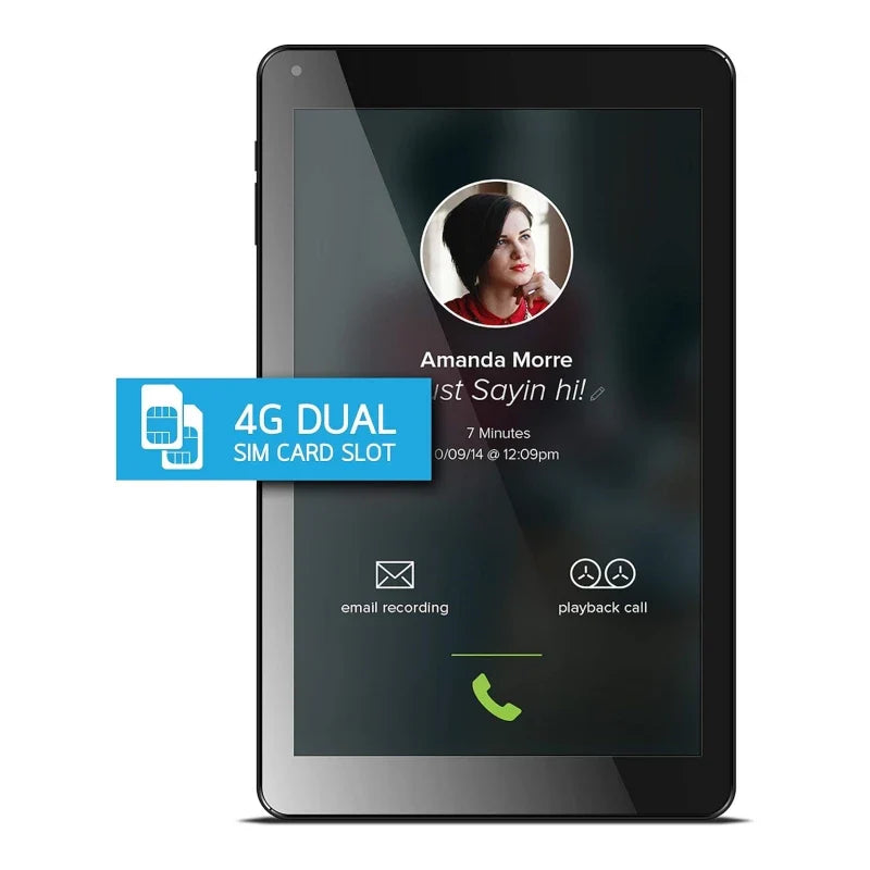 10.1 Inch QDYS Android 8.1 Phone Call Tablet 2GB RAM 16GB ROM Dual Camera 1280*800 IPS Quad-Core 1.3GHz MTK6735 CPU SIM Card