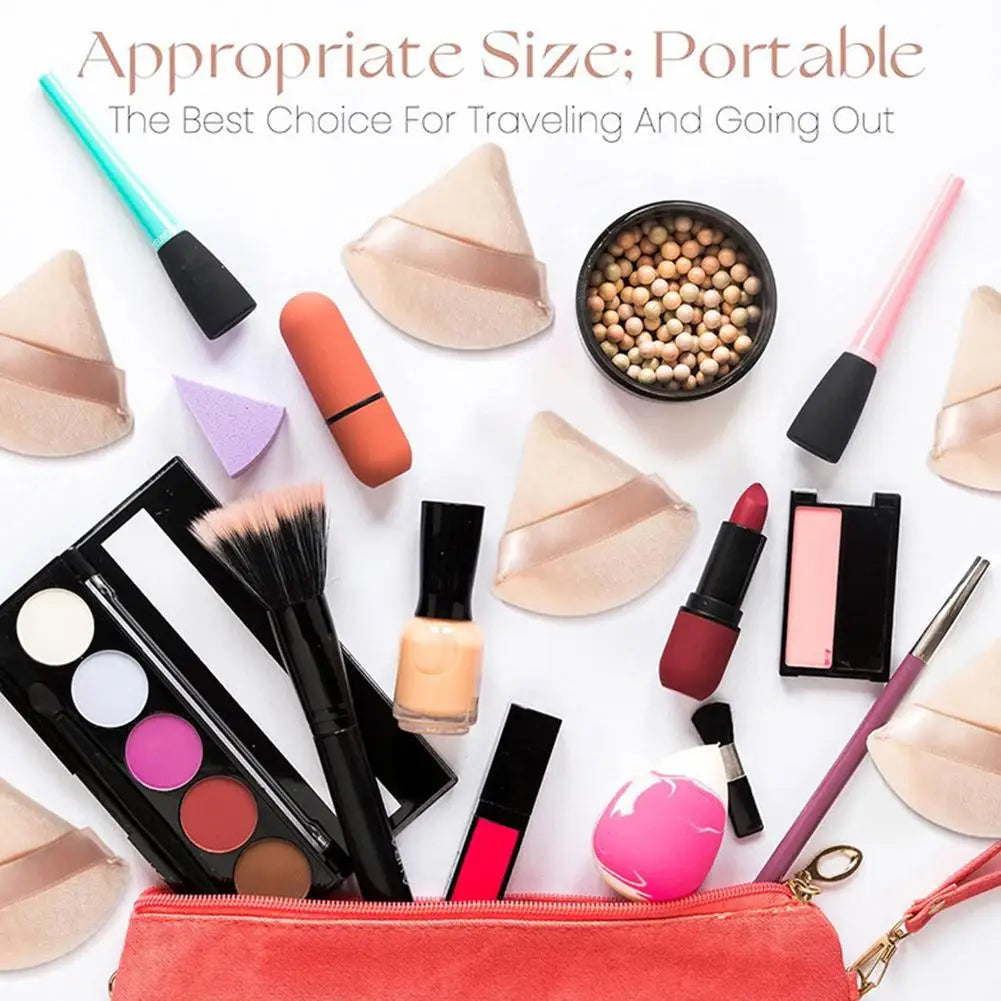 1pcs Washable Velvet Foundation Puff Triangle Powder Puff Soft Makeup Sponge for Face Make Up Eye Contouring Shadow