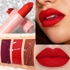 5 Pcs  Matte Lipstick Sets Lip Gloss Moisturizing Long-lasting Easy Makeup Fashion Classic Shades For Daily Date Exquisite Gift
