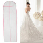1/2/5Pcs 180cm Wedding Dress Dust Cover Hanging Bridal Garment Dress Clothes Suit Coat Home Storage Bag For Clothes