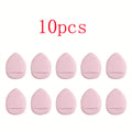 10pcs Finger Air Cushion Sponge Powder Puff Set, Makeup Puff, For Liquid Foundation, Powder Foundation, Concealer.