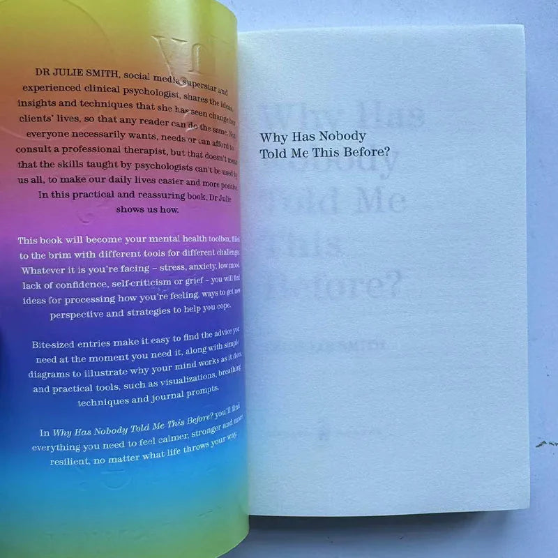 1 Book Why Has Nobody Told Me This Before? By Julie Smith Paperback The NO.1 Bestseller Book