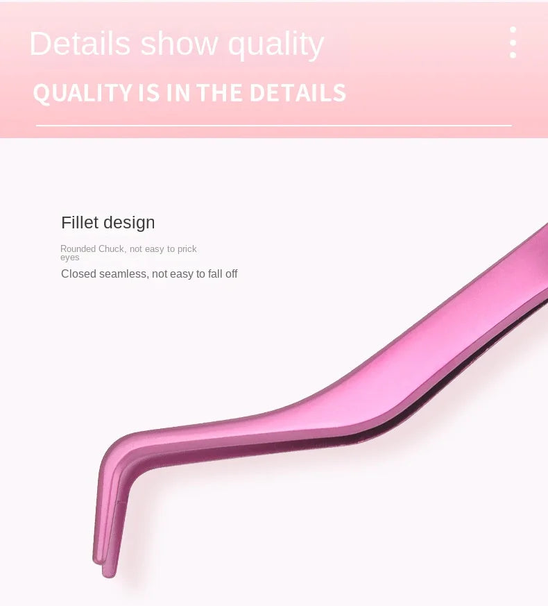 1 Pc Eyelash Comb Tweezers Stainless Steel Anti-Static Non-Magnetic Professional  Lashes Extension Tweezers Makeup Tools