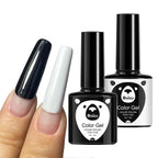 1pcs 7.3ml White Gel Nail Polish French Manicure Gel Polish Semi Permanent Soak Off UV Gel Varnish Base Top Coat Winter Nail 105