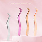 1 Pc Eyelash Comb Tweezers Stainless Steel Anti-Static Non-Magnetic Professional  Lashes Extension Tweezers Makeup Tools