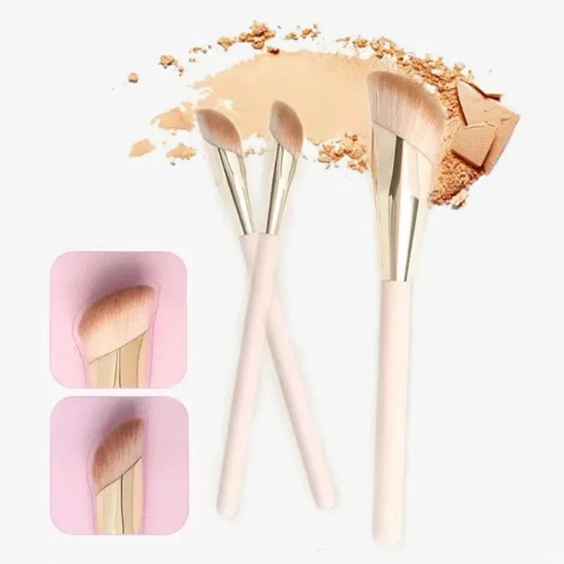 1/2pcs Foundation Brush Oblique Head Concealer Brush Face Liquid Cream Powder Make Up Brushes Face Contour Beauty Tool