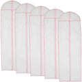 1/2/5Pcs 180cm Wedding Dress Dust Cover Hanging Bridal Garment Dress Clothes Suit Coat Home Storage Bag For Clothes