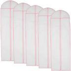 1/2/5Pcs 180cm Wedding Dress Dust Cover Hanging Bridal Garment Dress Clothes Suit Coat Home Storage Bag For Clothes