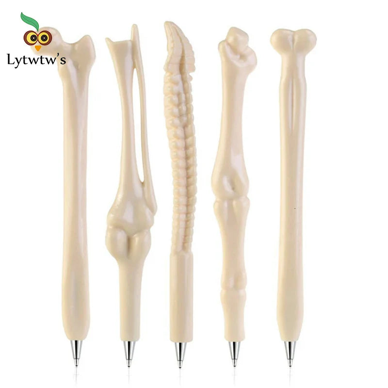 1 Pieces Lytwtw's Creative Ballpoint Pen Human Bones Funny School Office Supplies Novelty Gift Reward Cute Kawaii Refill