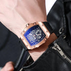 1/2PCS Fashion Men Watches Luxury Large Dial Quartz Watch Casual Silicone Band Men's Sports Watches Reloj Hombre（Without Box）