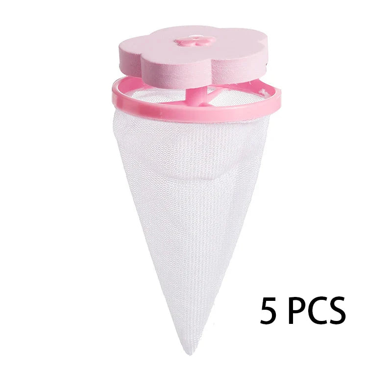 1-10pcs Pet Hair Remover Washing Machine Floating Lint Filter Bag Clothes Hair Cleaning Cat Hair Catcher Reusable Laundry Tools