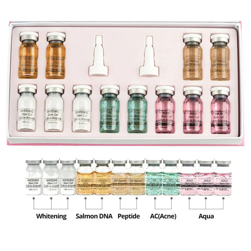 8ml BB Cream Glow Serum Ampoule Essence Facial Niacinamide/Peptide Foundation Moisturizing Hyaluronic Acid Skin Care Beauty