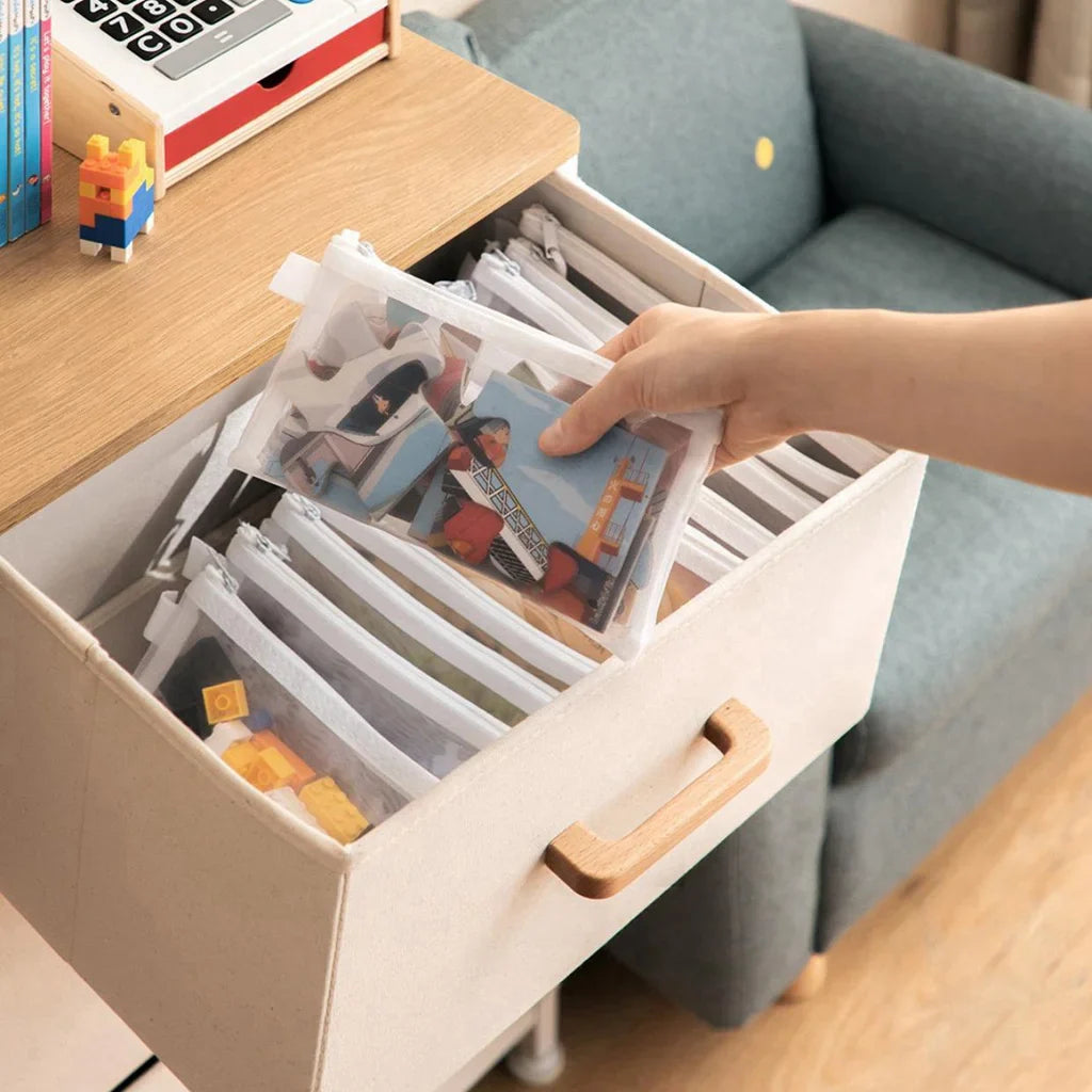 A4/A5/A6 Mesh Zipper Pouch Document Bag Waterproof Zip File Folders School Office Supplies Cosmetic Makeup Bags