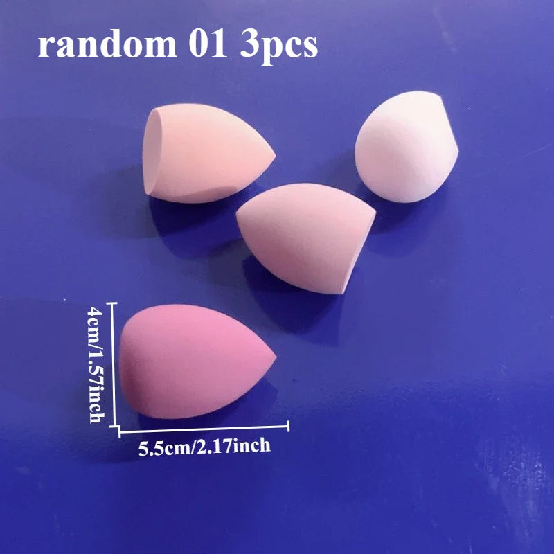 1/3/5/7/20PCS Wet and dry puff random color and shape sponge liquid foundation BB cream powder applying makeup egg