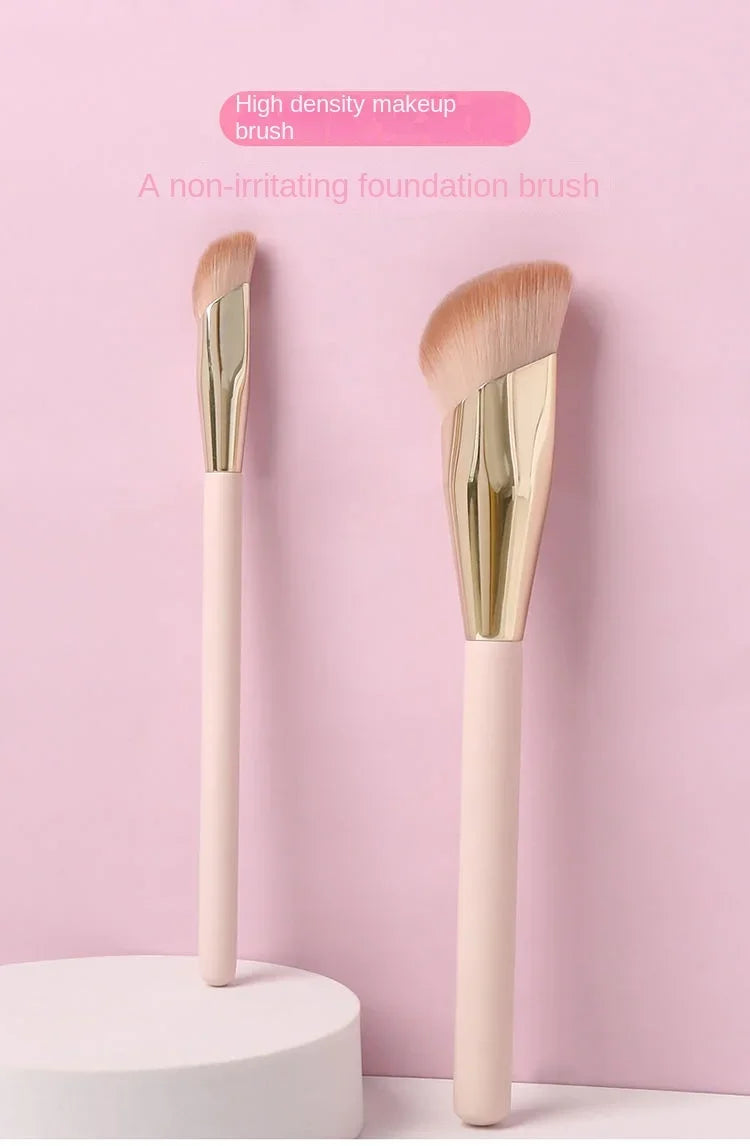 1/2pcs Foundation Brush Oblique Head Concealer Brush Face Liquid Cream Powder Make Up Brushes Face Contour Beauty Tool