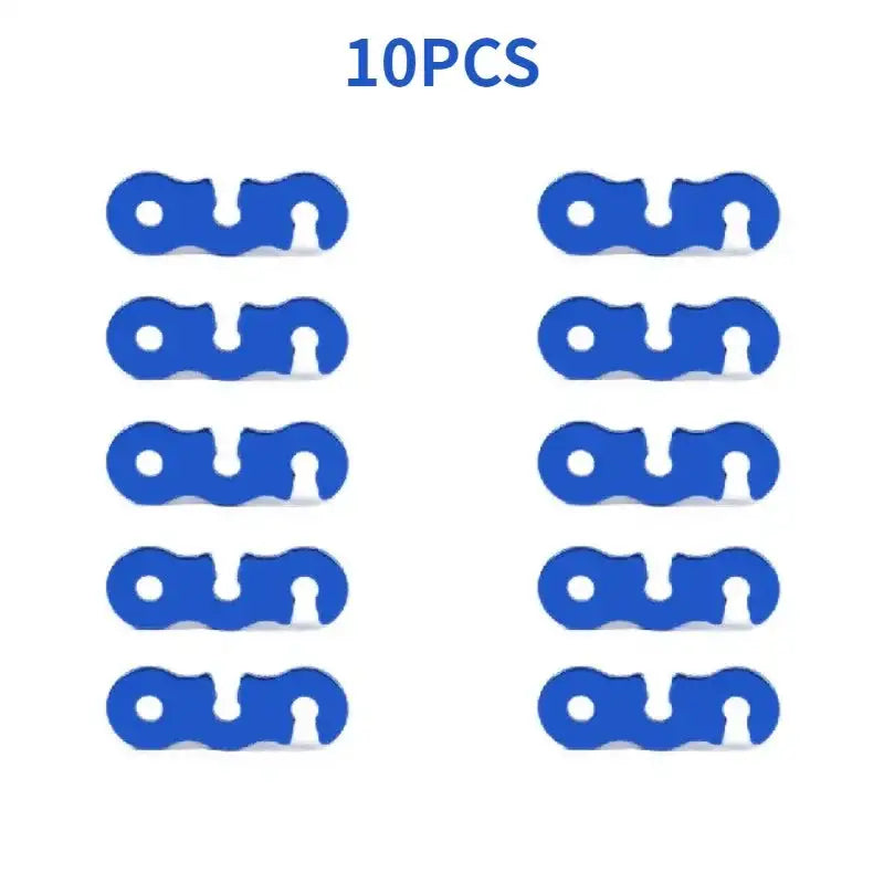 10pcs Adjustable S Type Camping Tent Cord Rope Buckle  Tensioners Fastener Kit Camping Equipment Hiking Accessories