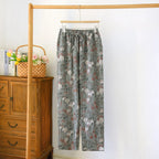 100% Cotton Sleepwear For Sleeping Pant Women Autumn Winter Pajamas Pants Loose Comfortable Homewear Trousers Female Pantalones