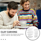 10 Pcs Carving Knife Stainless Steel Clay Scraper Sculpture Crafts Tool for Ceramic Spatula