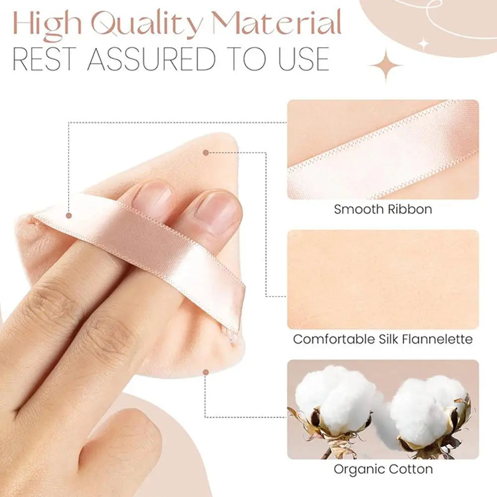 1pcs Washable Velvet Foundation Puff Triangle Powder Puff Soft Makeup Sponge for Face Make Up Eye Contouring Shadow