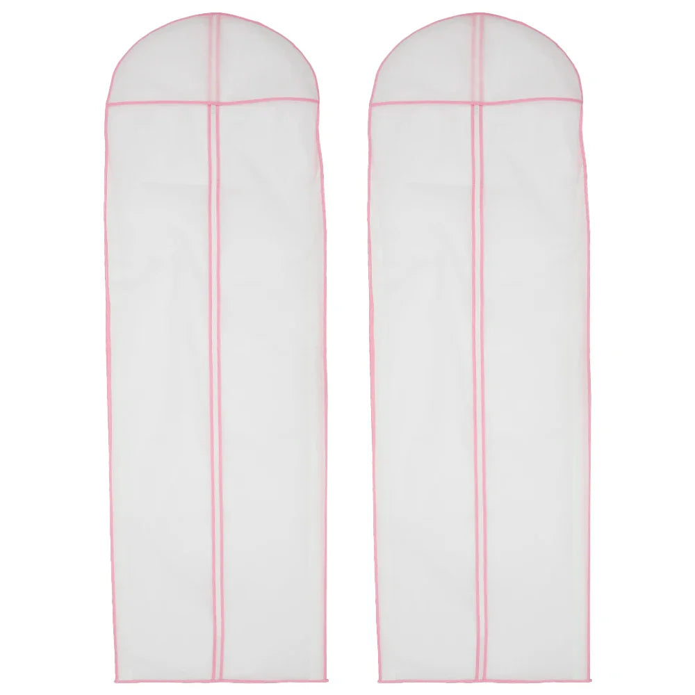 1/2/5Pcs 180cm Wedding Dress Dust Cover Hanging Bridal Garment Dress Clothes Suit Coat Home Storage Bag For Clothes