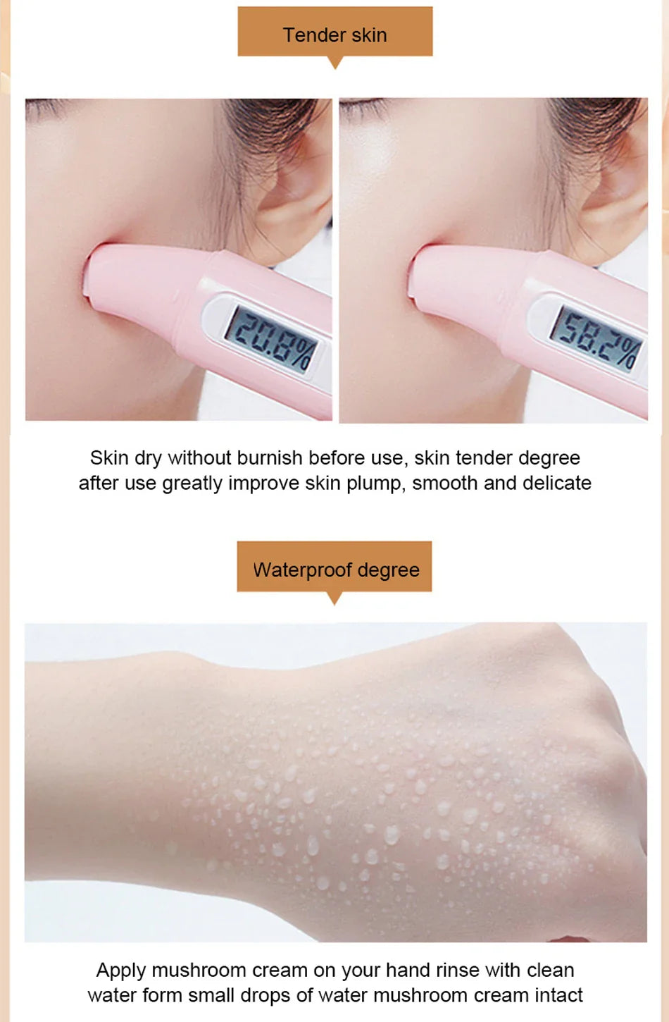 Air Cushion CC Cream Mushroom Head Foundation Moisturizing Long Lasting Face Comestics Natural Brighten Face Base Tone Make Up