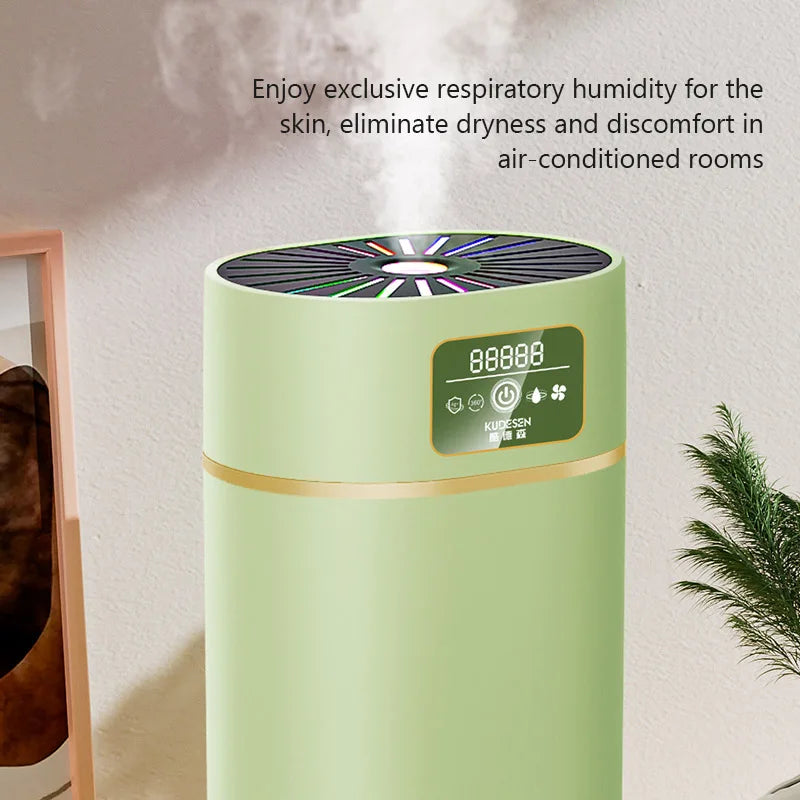 1100ml Household Mute Humidifier Bedroom Large Capacity Aromatherapy Air Diffuser with 7Colours Ambient Light Air Humidification