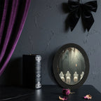 1 Piece of Halloween Mysterious-style Oval Decoration, Designed with Ghost Illustration, Suitable for Home Wall Display, Adding